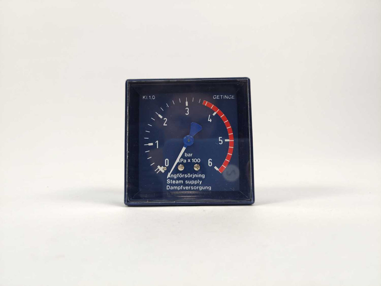 GETINGE 479394303 Pressure Gauge 214, 0-6 bar GETINGE Autoclave Spareparts