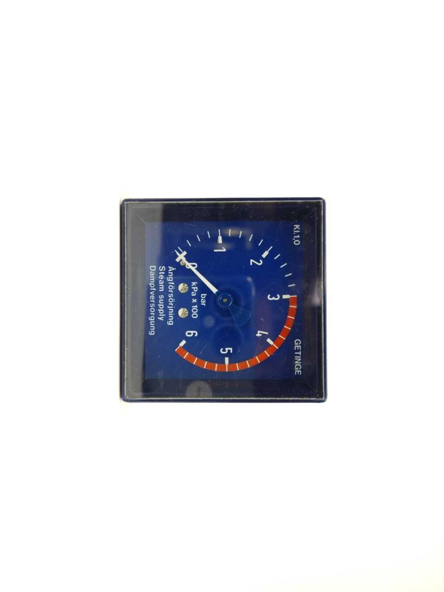 GETINGE 479394301 Pressure Gauge 214, 0 to 6 bar GETINGE Autoclave Spareparts