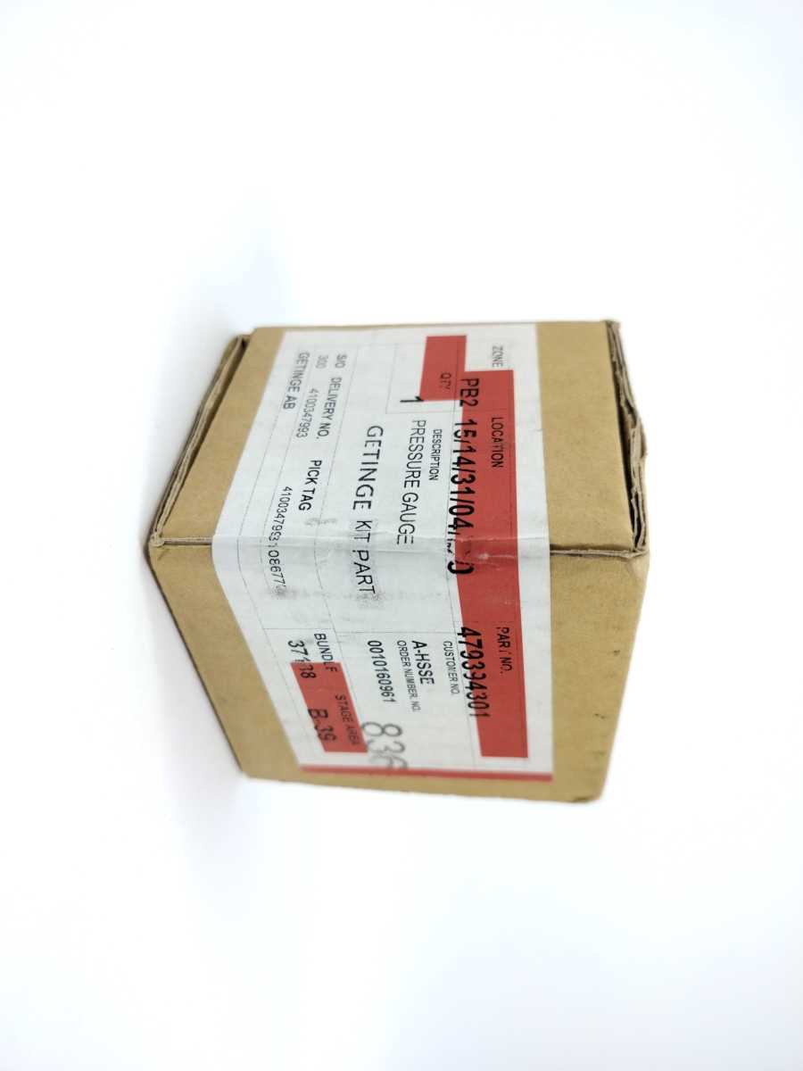 GETINGE 479394301 Pressure Gauge 214, 0 to 6 bar GETINGE Autoclave Spareparts