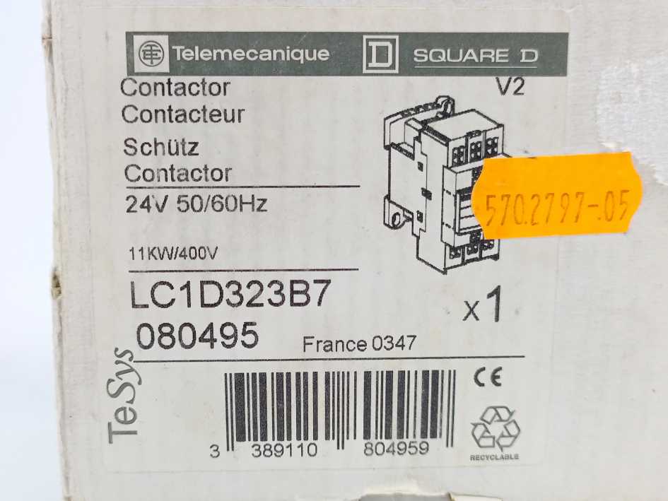 TELEMECANIQUE LC1D323B7 24V 50/60Hz Contactor