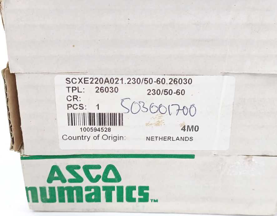 ASCO SCXE220A021.230/50-60.26030 Solenoid Valve GETINGE Autoclave Spareparts