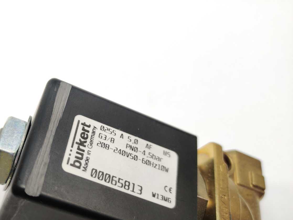 Burkert 65813 Type 0255 Solenoid Valve 470755101 GETINGE Autoclave Spareparts