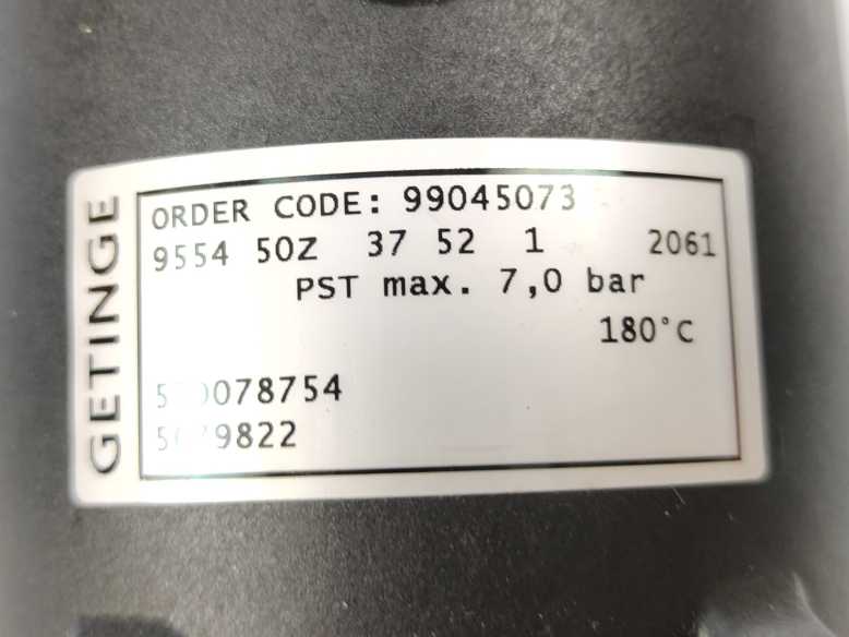 GETINGE 570078754 99045073 Autoclave Spareparts 9554 50Z 37 52 1