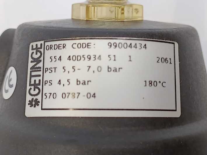 GETINGE 570078704 99004434 GETINGE Autoclave Spareparts 554 40D5934