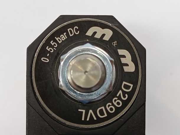 M&M D299DVL Solenoid Valve w/ 7250 24VDC Coil GETINGE Autoclave Spareparts