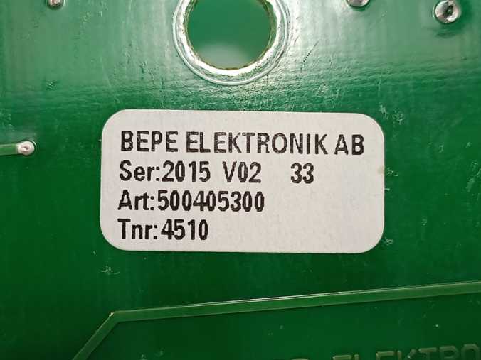 BEPE ELEKTRONIK 500405300 V02 GETINGE Autoclave Spareparts