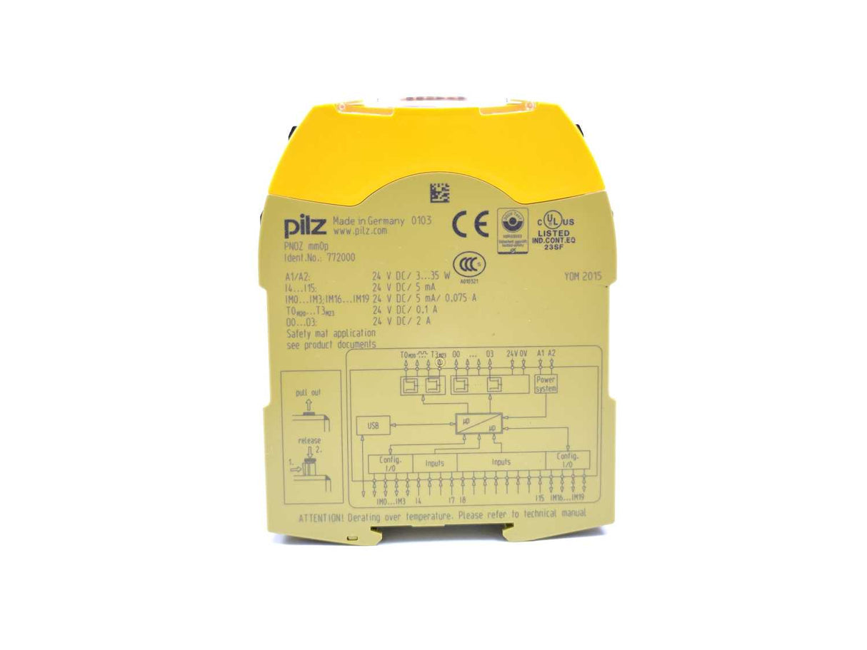 Pilz 772000 PNOZ mm0p Safety Relay Switch w/ Chipcard