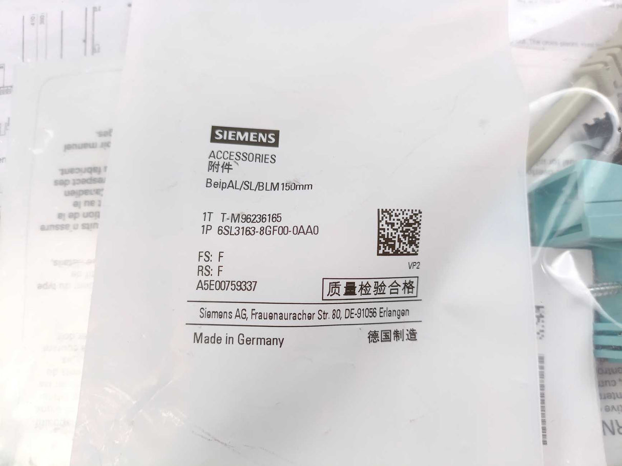 Siemens 6SL3163-8GF00-0AA0 SINAMICS S120 Terminal Kit ALM/SLM/BLM 150mm