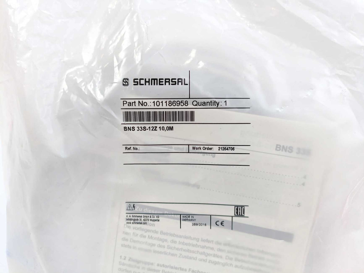Schmersal 101186958 BNS 33S-12Z 10,0M