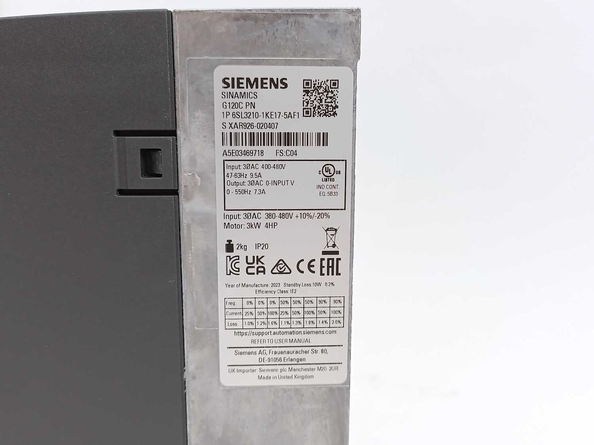 Siemens 6SL3210-1KE17-5AF1 Sinamics G120C PN