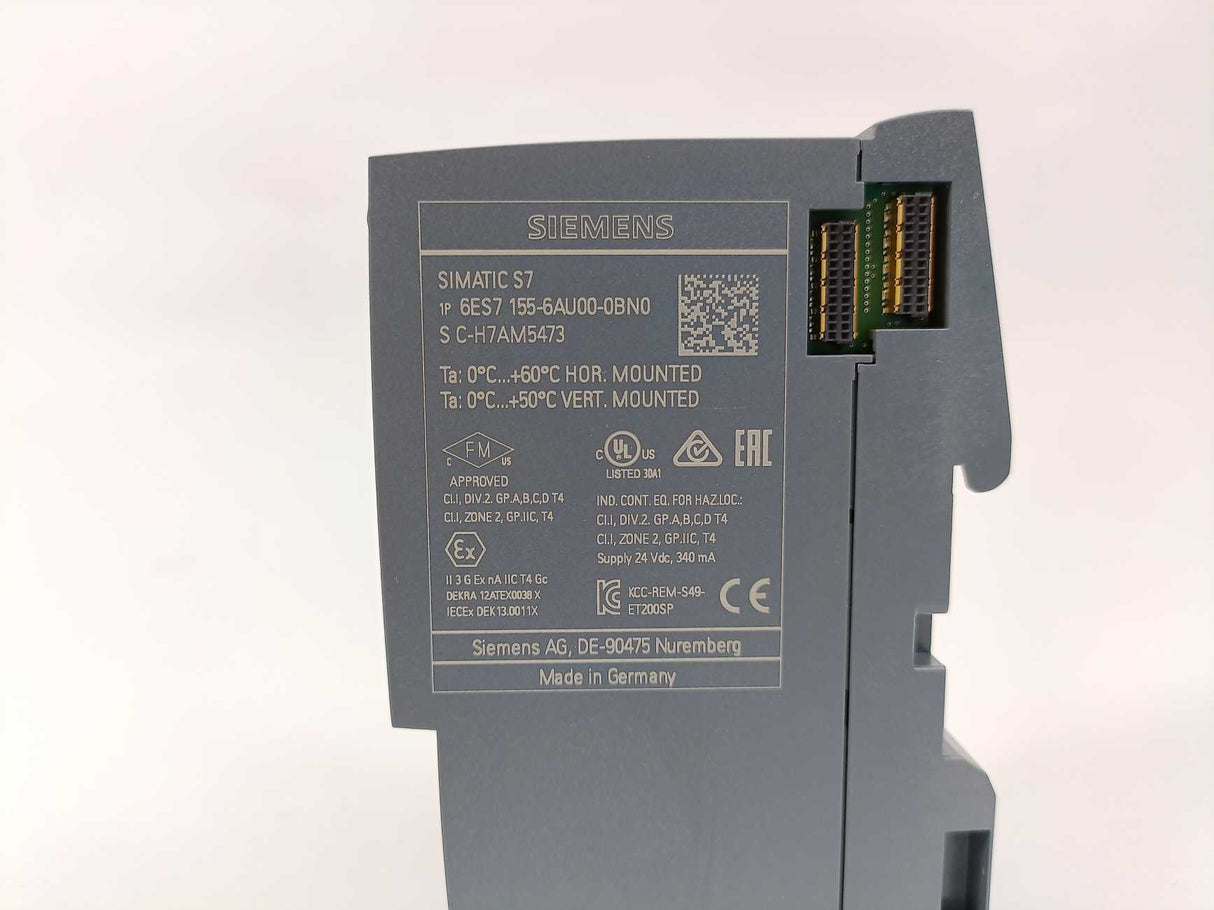 Siemens 6ES7155-6AU00-0BN0 SIMATIC S7 Interface Module 155-6PN