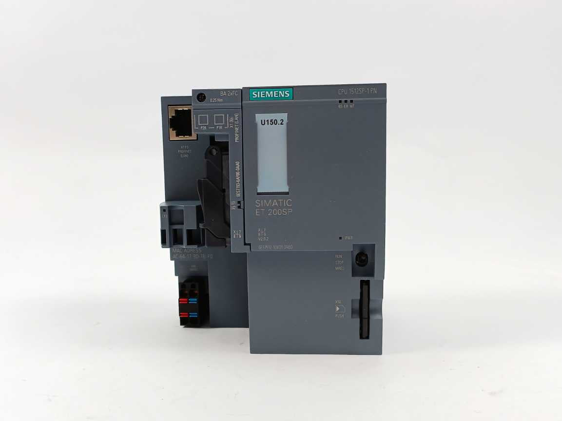 Siemens 6ES7512-1DK01-0AB0 SIMATIC ET 200SP CPU w/ 6ES7193-6AF00-0AA0