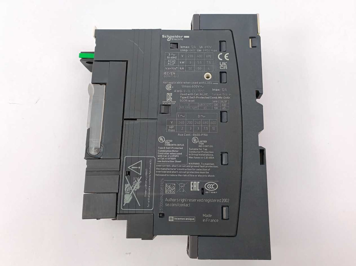 Schneider Electric LUCA1XBL Standard Control Unit w/ LUB12
