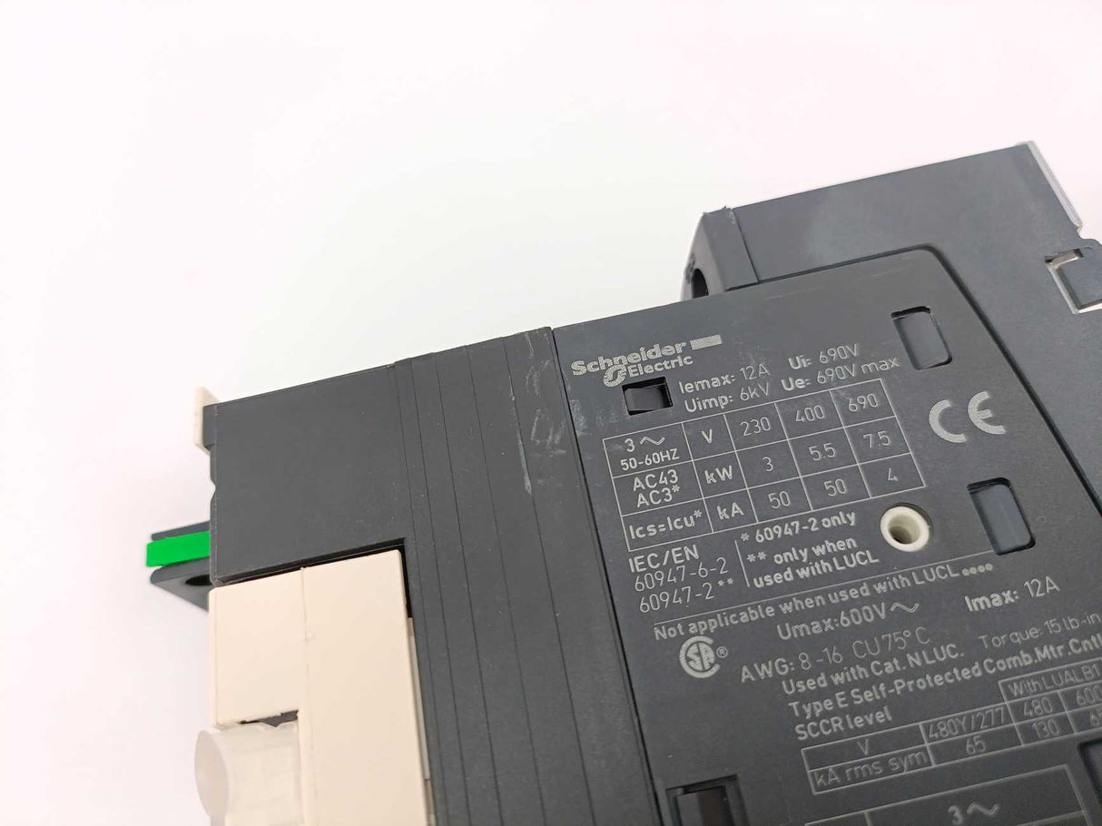 Schneider Electric LUCA12BL Standard Control Unit w/ LUB120, LU2MB0BL & LUA1C11