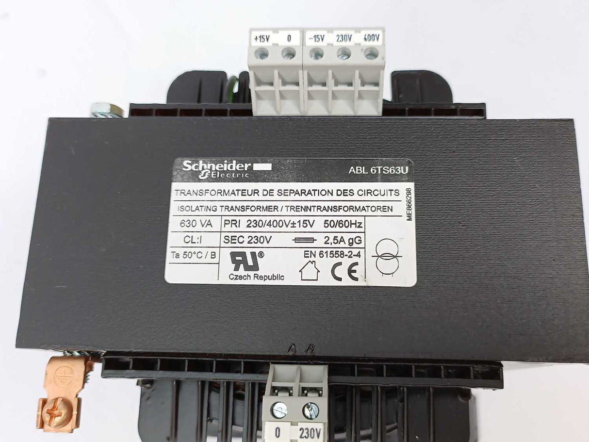 Schneider Electric ABL6TS63U 630VA 1 Output Isolating Transformer