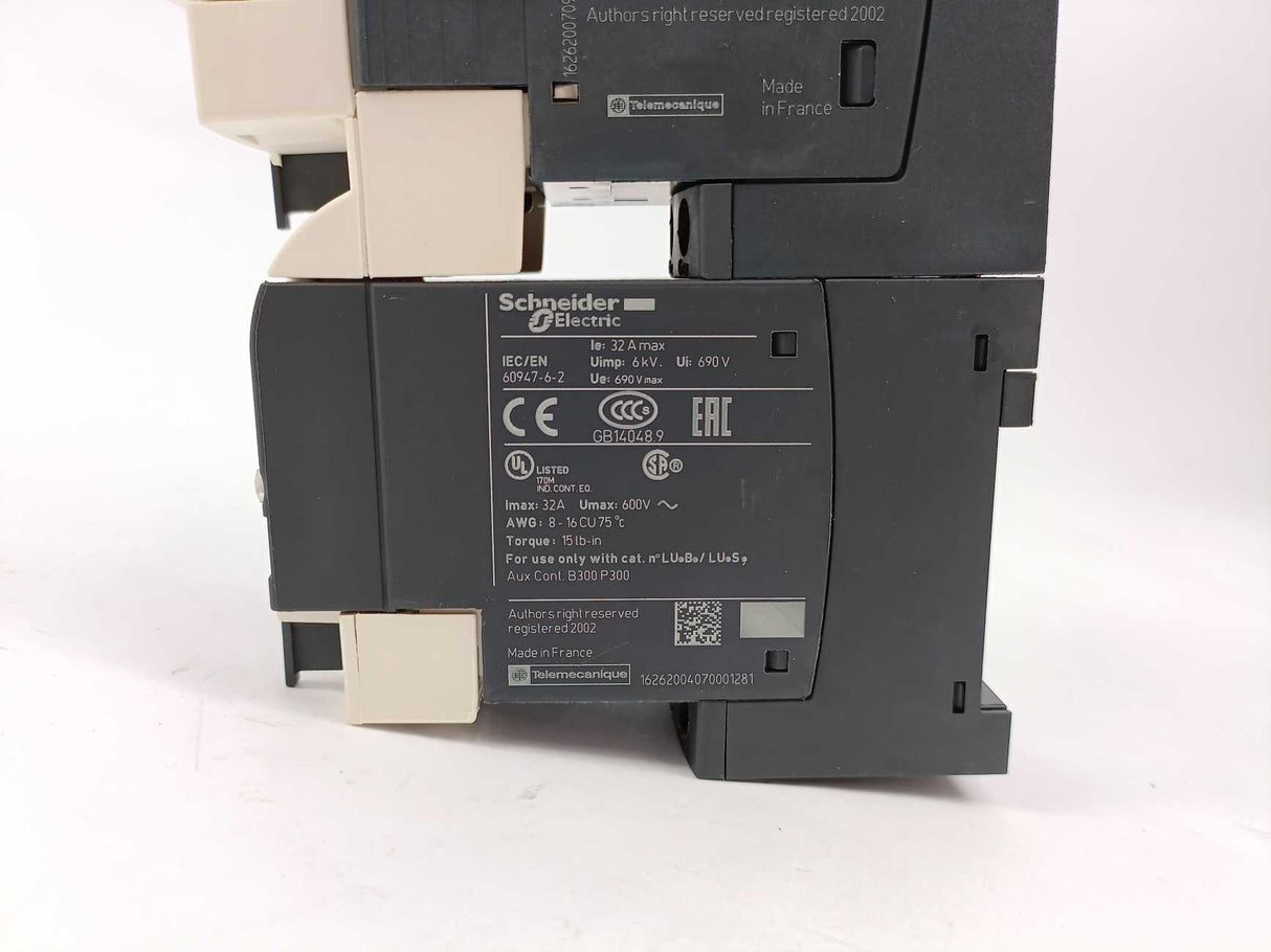 Schneider Electric LUCA1XBL Standard Control Unit w/ LUB120, LU2MB0BL & LUFN20