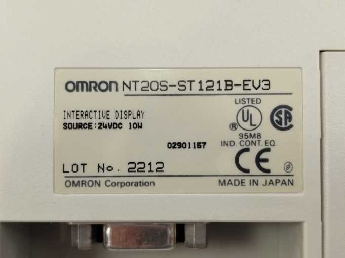OMRON NT20S-ST121B-EV3 Interactive Display