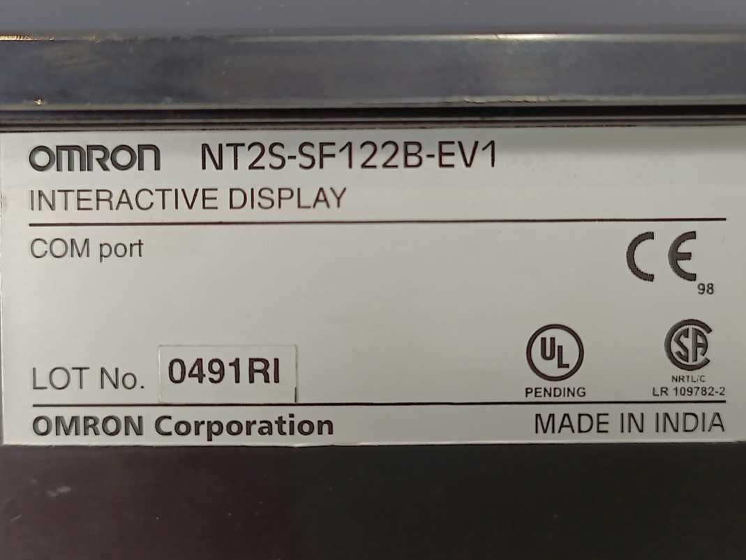 OMRON NT2S-SF122B-EV1 Operator Interface