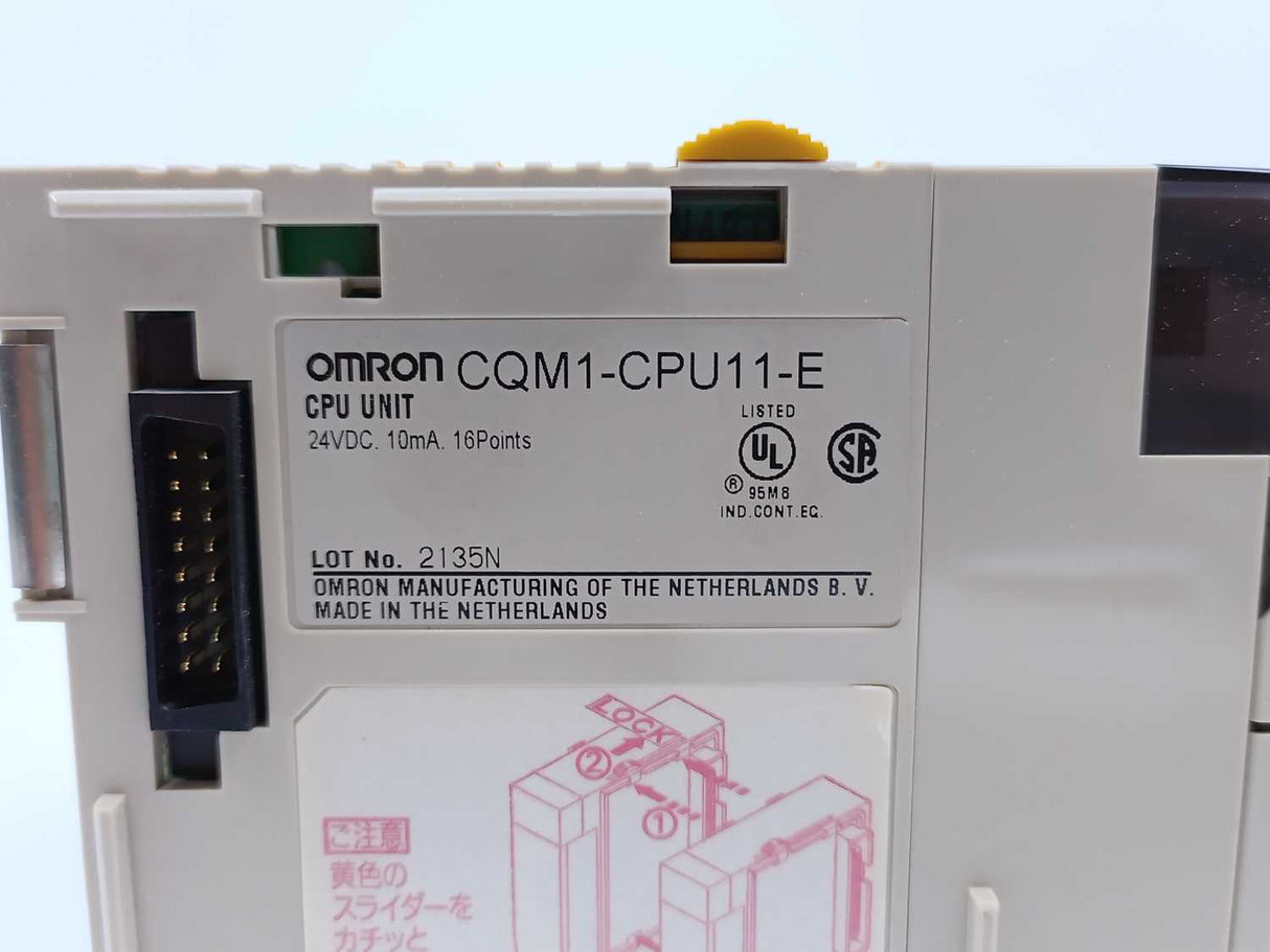 OMRON CQM1-CPU11-E 24 VDC. CPU Unit