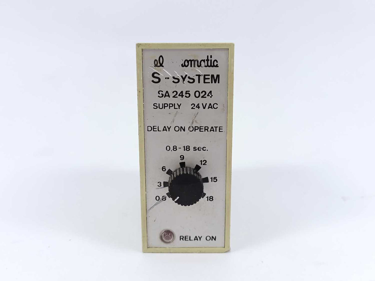 Electromatic SA 245 024 S-System Delay on Operate 0,8 - 18 sec.