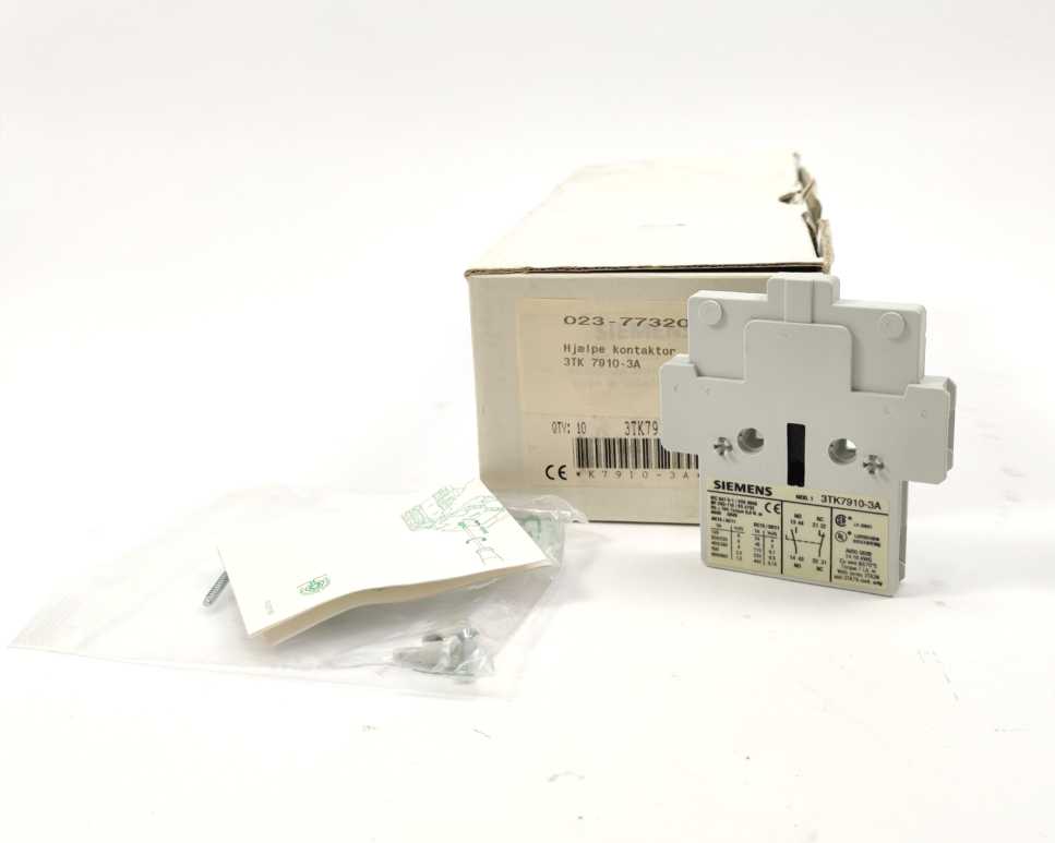 Siemens 3TK7910-3A Auxiliary Contact BlocK, Batch size 9