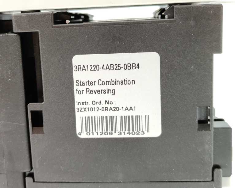 Siemens 3RA1220-1KB25-0BB4 Starter Combination for Reversing
