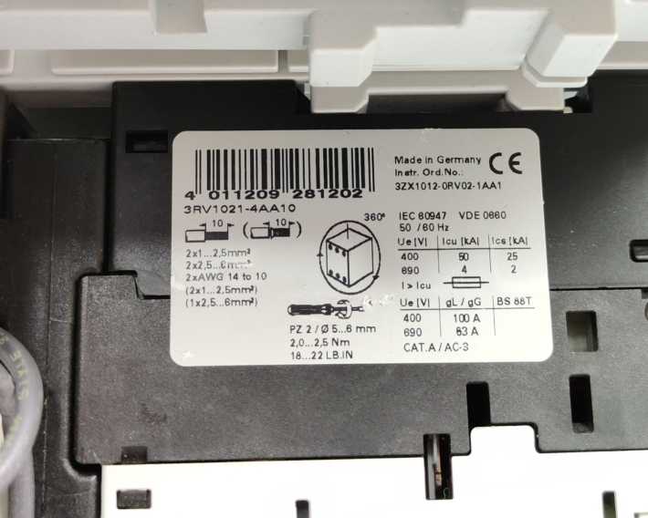 Siemens 3RA1220-4AB25-0BB4 Starter Combination for Reversing