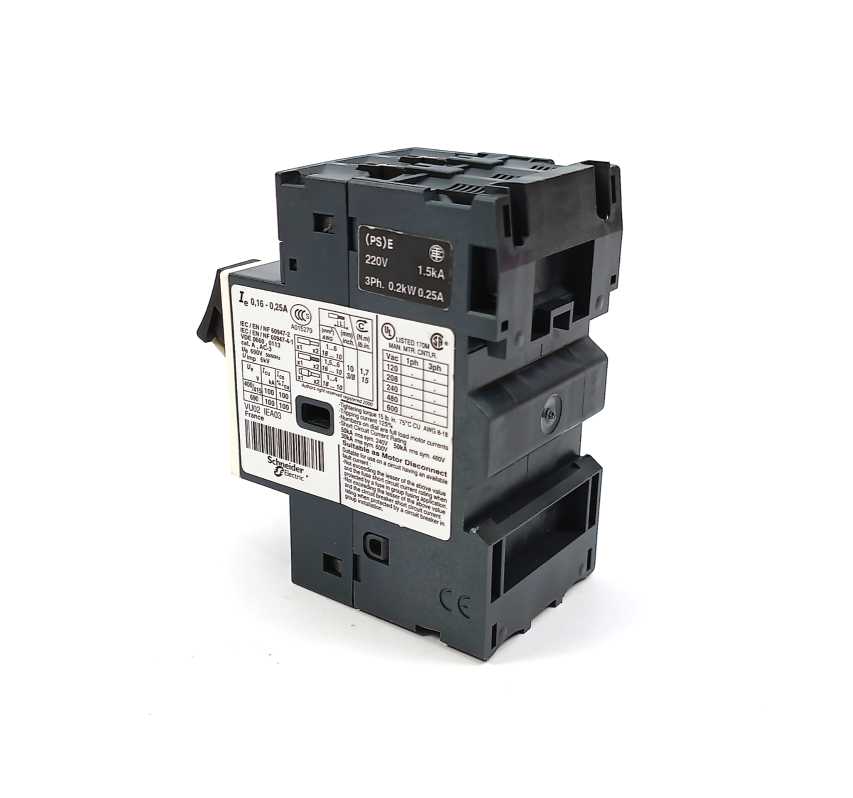 Schneider / Telemecanique GV2ME02 TeSys 034297 Motor Circuit Breaker 0.16-0.25A