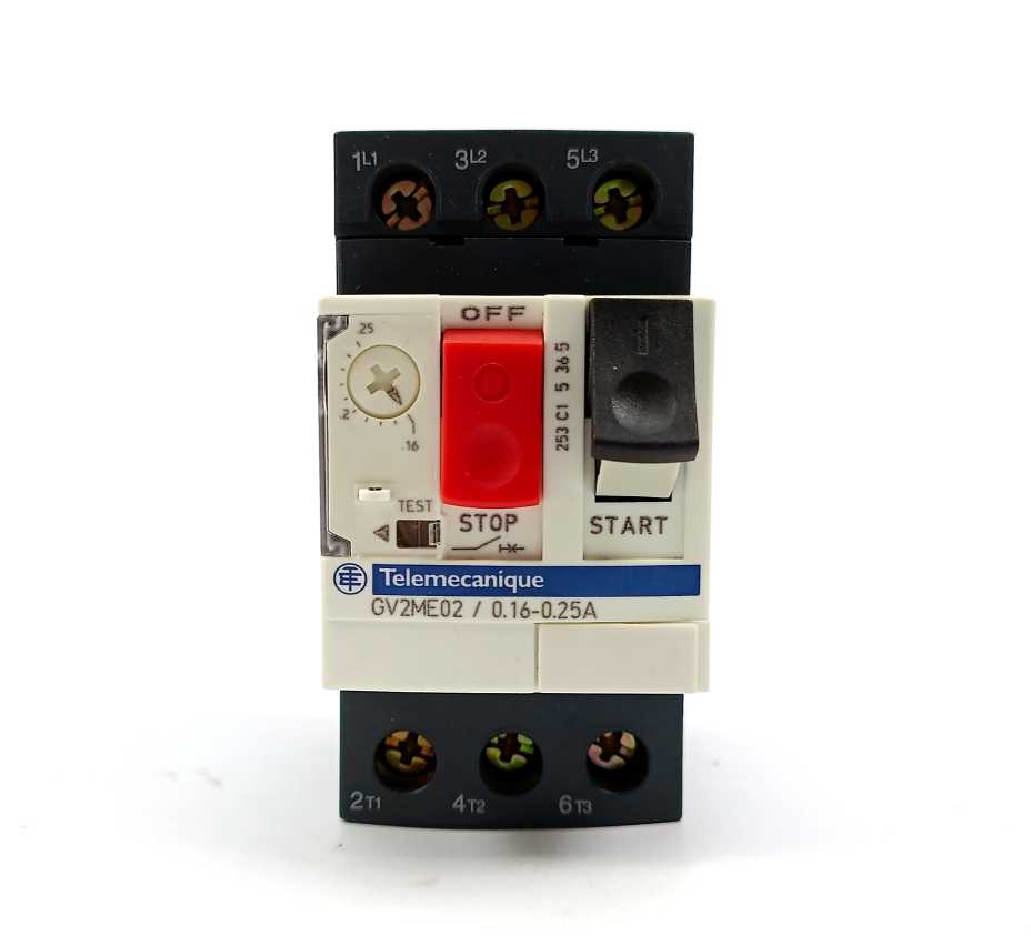 Schneider / Telemecanique GV2ME02 TeSys 034297 Motor Circuit Breaker 0.16-0.25A