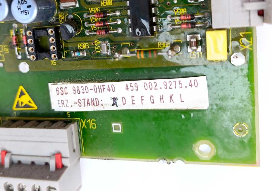 Siemens 6SC9830-0HF40 459002.9275.40 Adapter Board