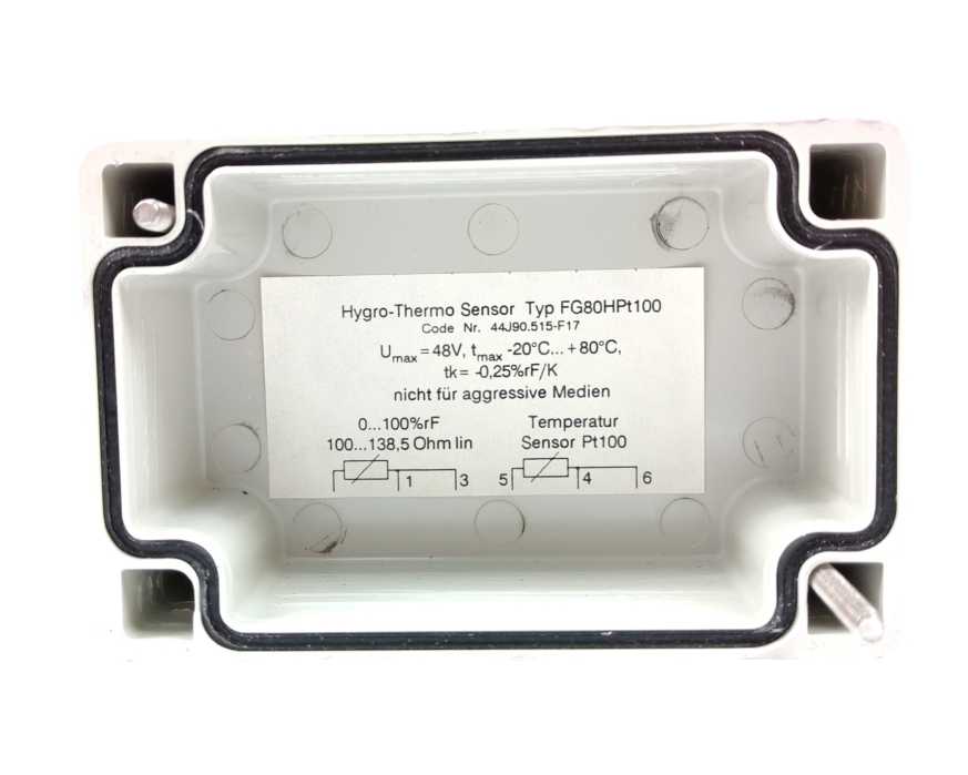 Hygro-Thermo FG80HPt100 Temperatur Sensor 44J90.515-F17