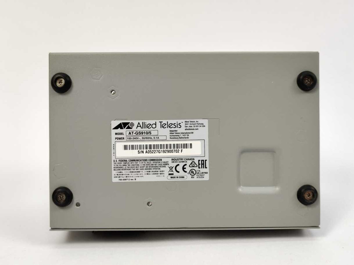Allied Telesyn AT-GS910/5 5 Port Gigabit Switch