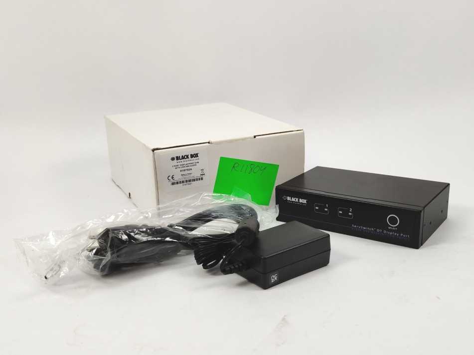 Black Box KV9702A 2 Port Displayport KVM Switching With Audio + USB
