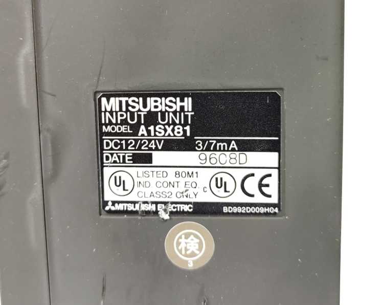 Mitsubishi A1SX81 Input Unit