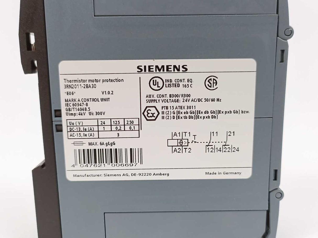 Siemens 3RN2011-2BA30 Thermistor Motor Protection