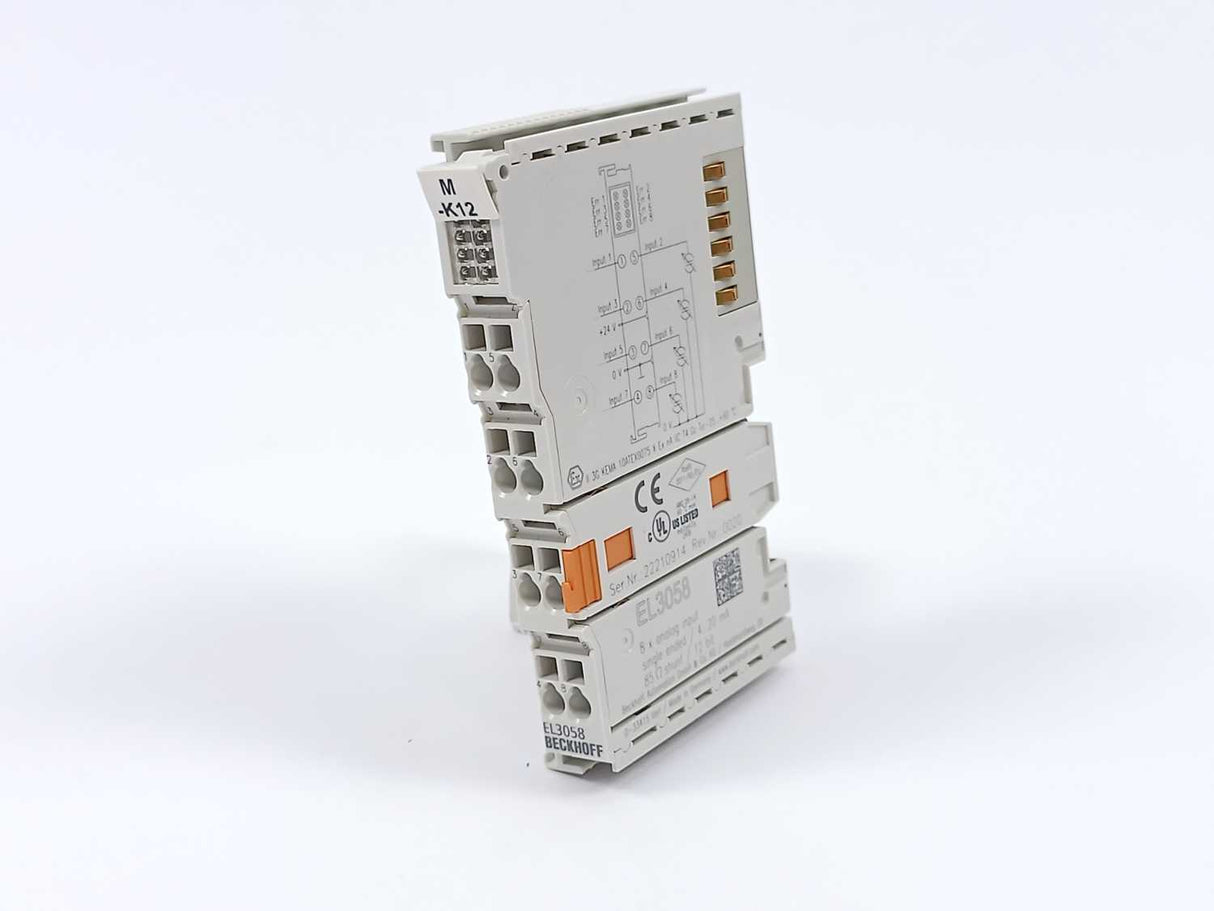 Beckhoff EL3058 8 x analog input single ended 4...20mA 85Ω shunt 12bit