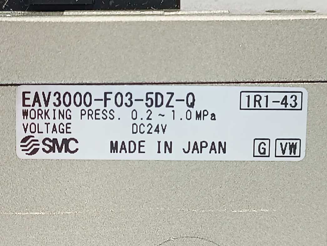 SMC EAV3000-F03-5DZ-Q Progressive Release Valve