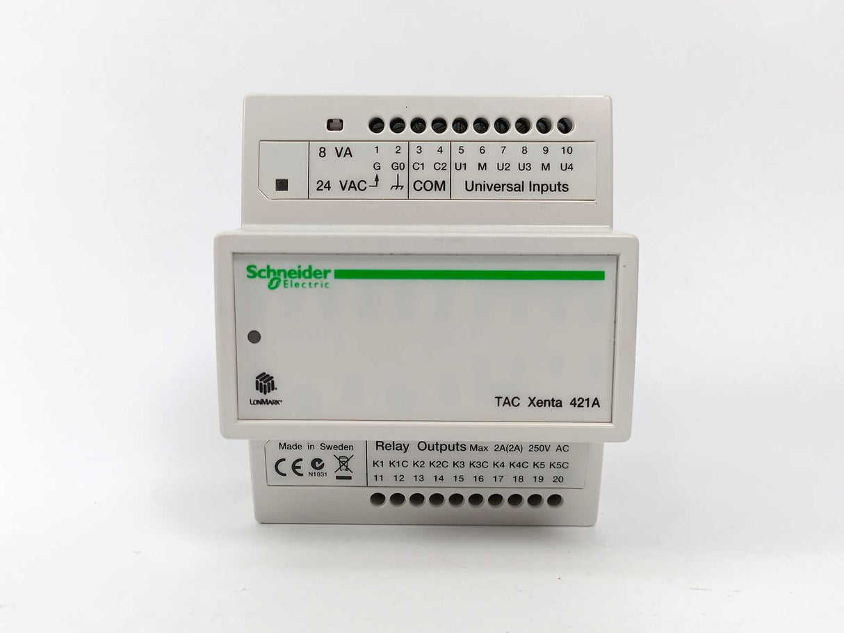 Schneider Electric 007302450 TAC Xenta 421A Relay Output Module
