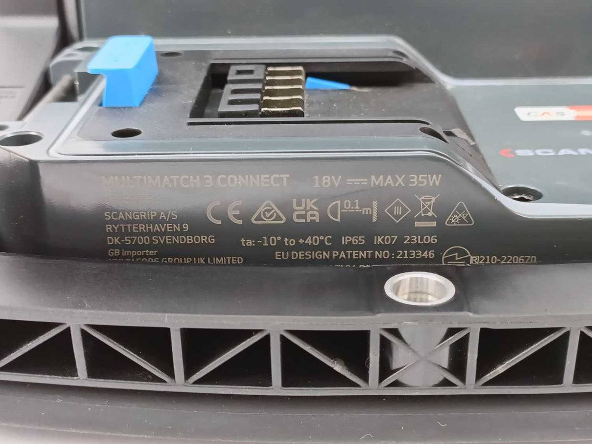 Scangrip 03.5675C MULTIMATCH 3 CONNECT w/o Battery, used as demo.