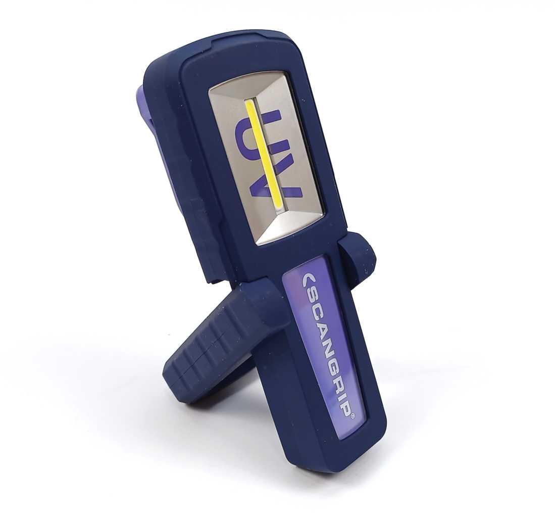 Scangrip 03.5408 Rechargeable LED Work Light w/ UV-Light on Top w/o AC Adapter