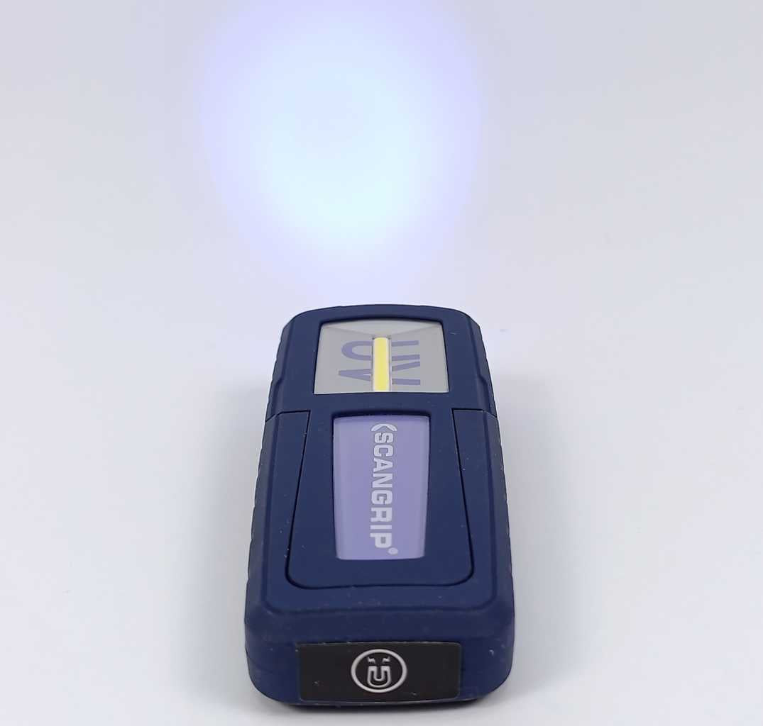 Scangrip 03.5408 Rechargeable LED Work Light w/ UV-Light on Top w/o AC Adapter