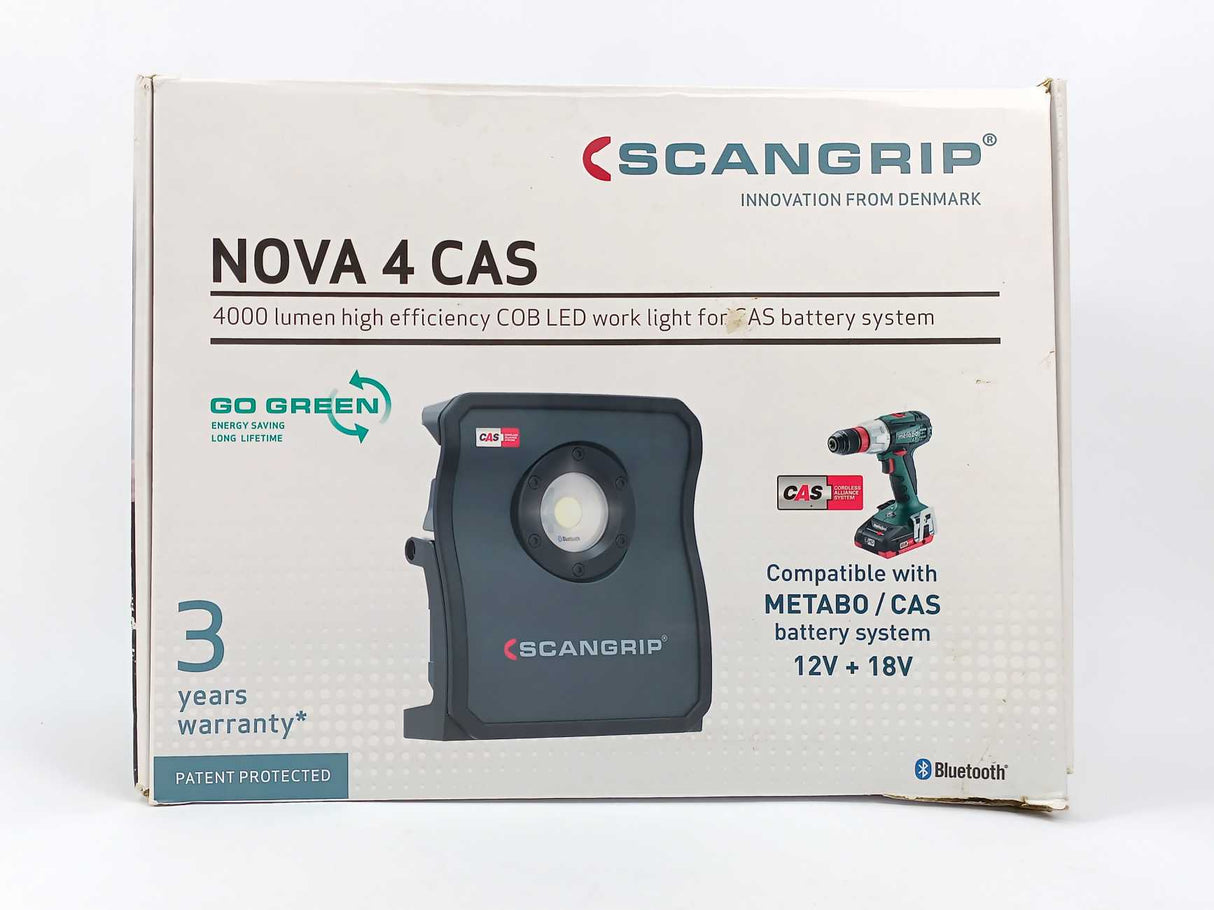 Scangrip NOVA 4 CAS 4000 Lumen High Efficiency COB LED Work Light