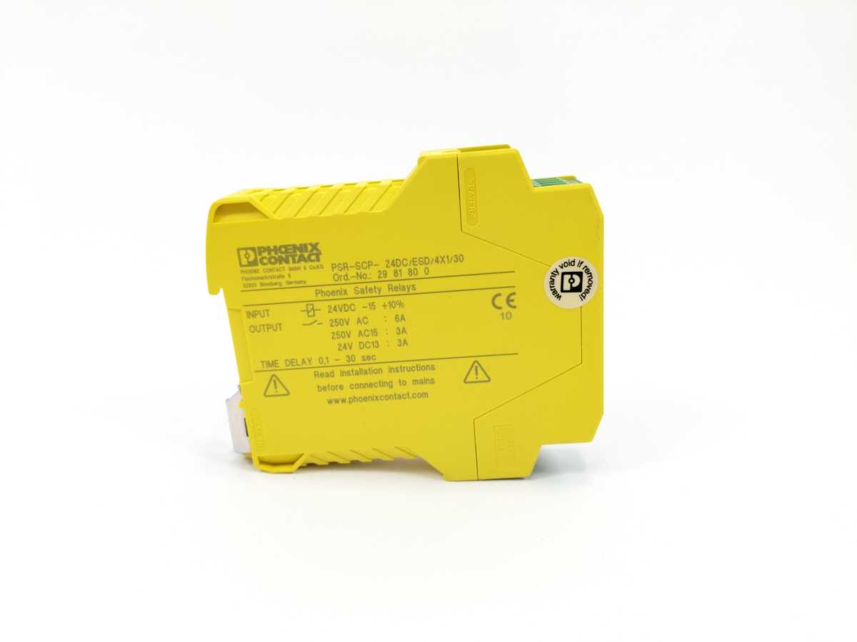 Phoenix Contact 2981800 PSR-SCP- 24DC/ESD/4X1/30 Safety Relay