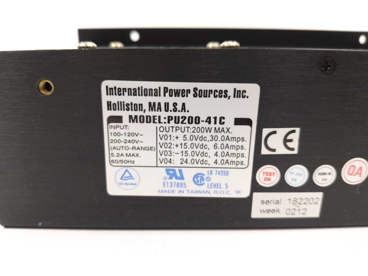 International Parallel Machines INC. PU200-41C D.C Power Supply