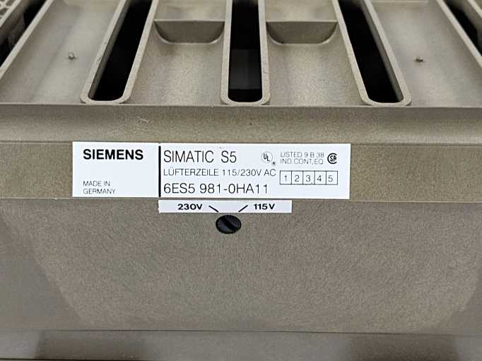 Siemens 6ES5 981-0HA11 SIMATIC S5 Fan subassembly