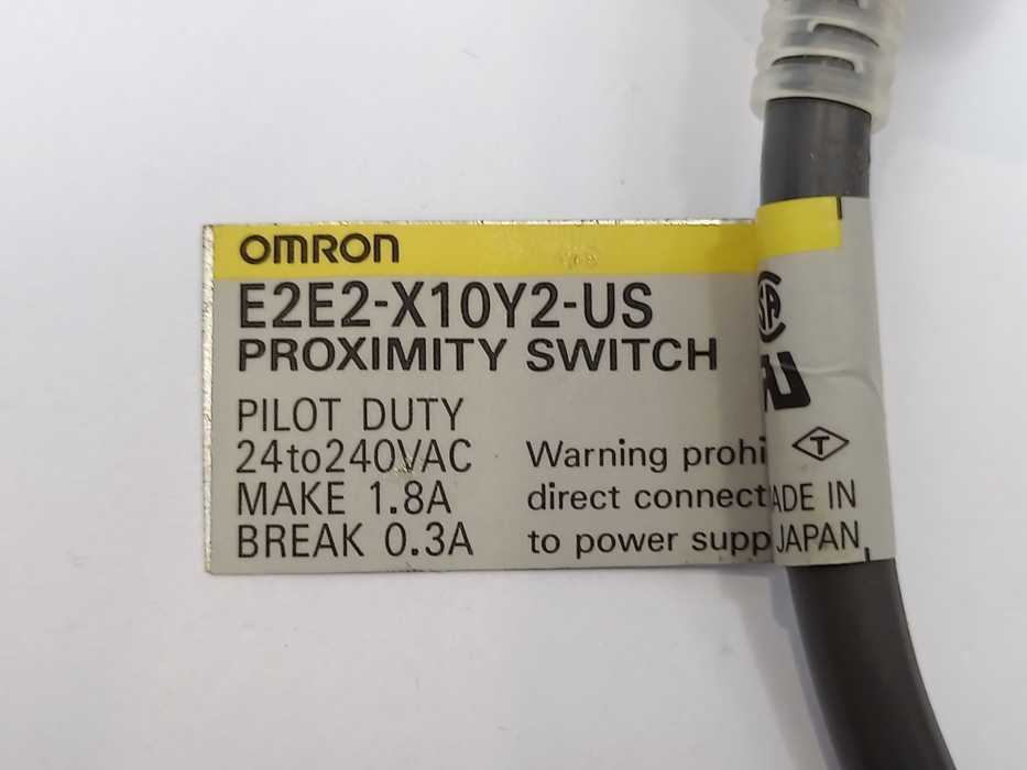 OMRON E2E2-X10Y2-US Proximity Switch 24-240VAC