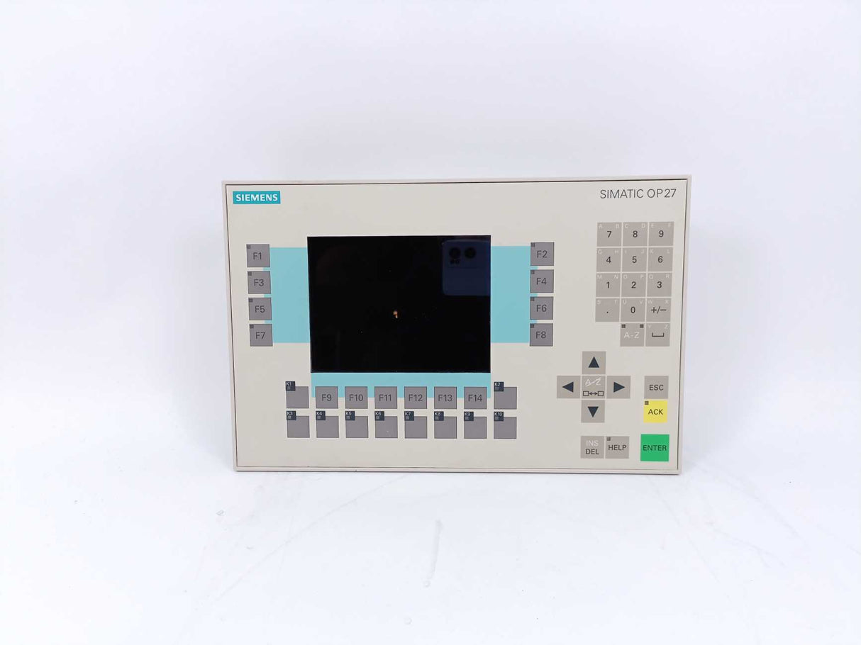 Siemens 6AV3627-1JK00-0AX0 Operator Panel OP27 Mono Ver. A04