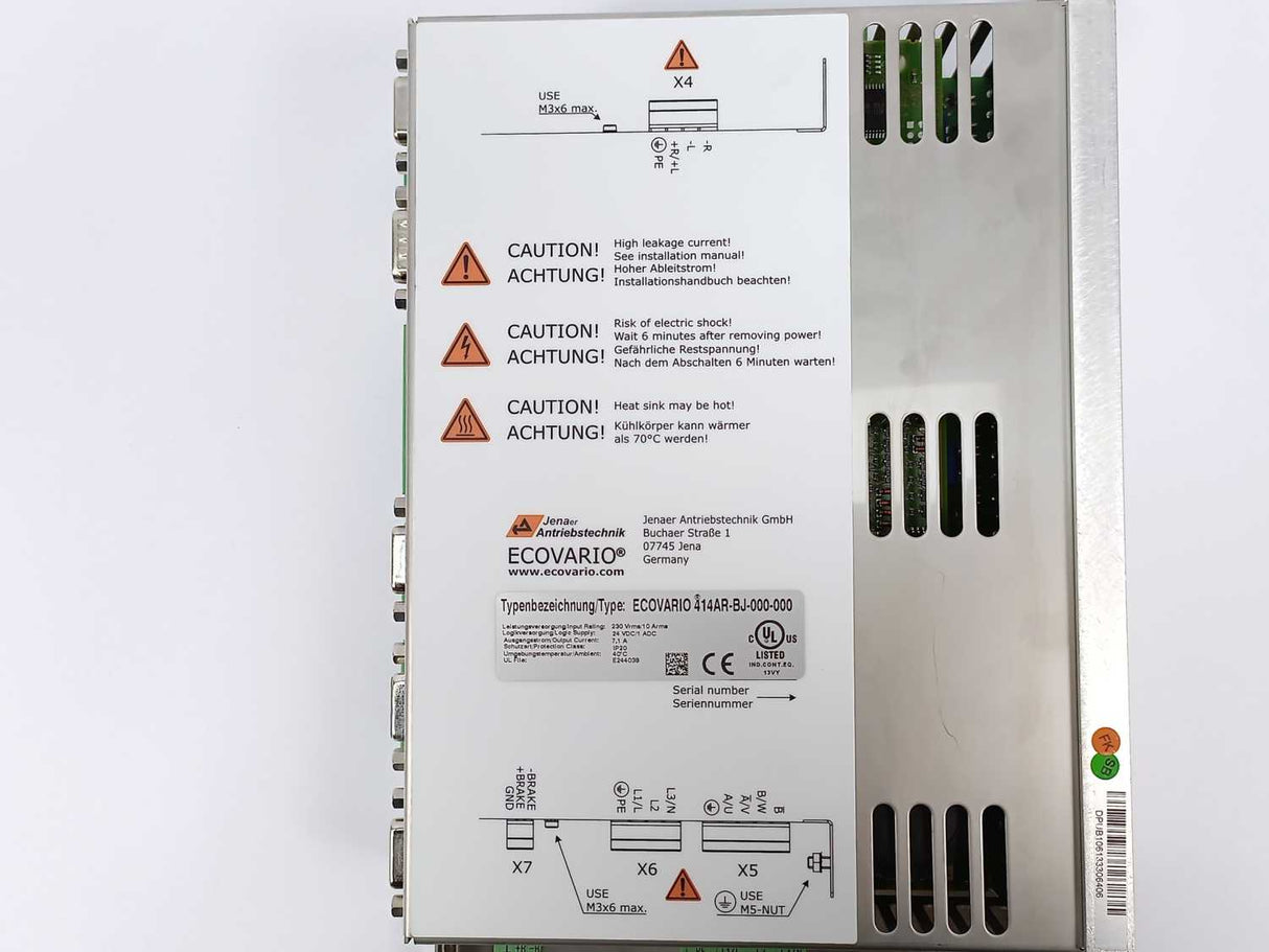 Jenaer Antriebstechnik ECOVARIO 214AR-BJ-000-000 Servo Amplifier