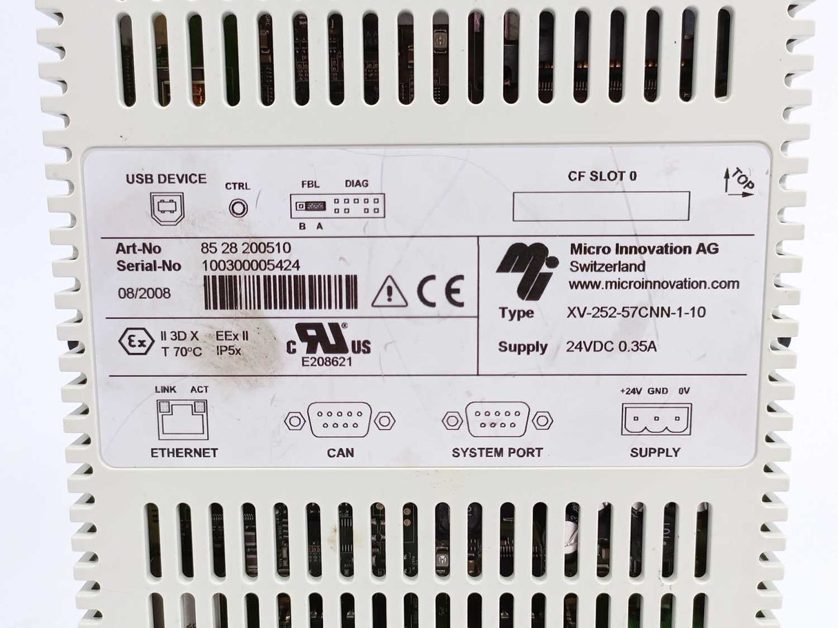Micro Innovation AG 8528200510 XV-252-57CNN-1-10 Touch Panel