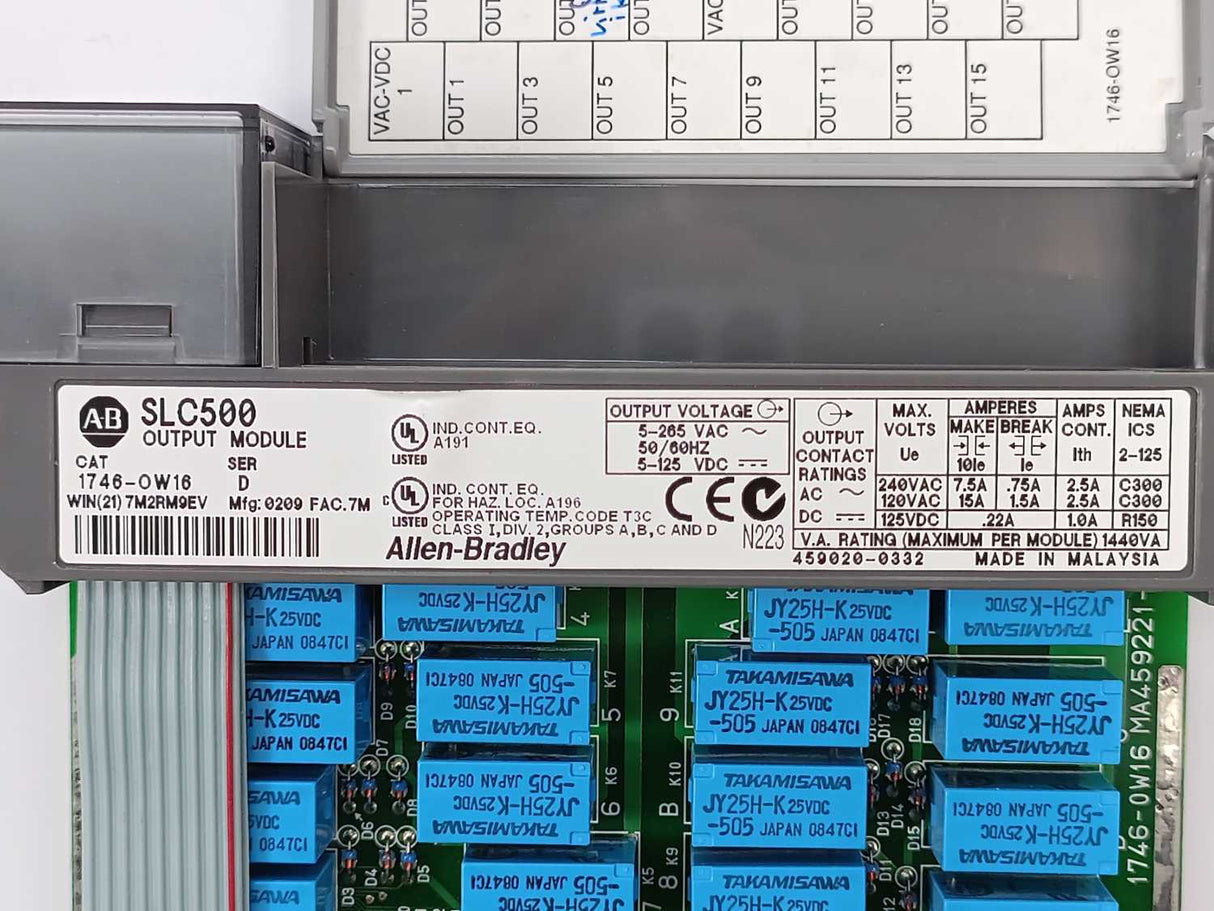 AB 1746-OW16 Ser. D SLC 500 Output Module